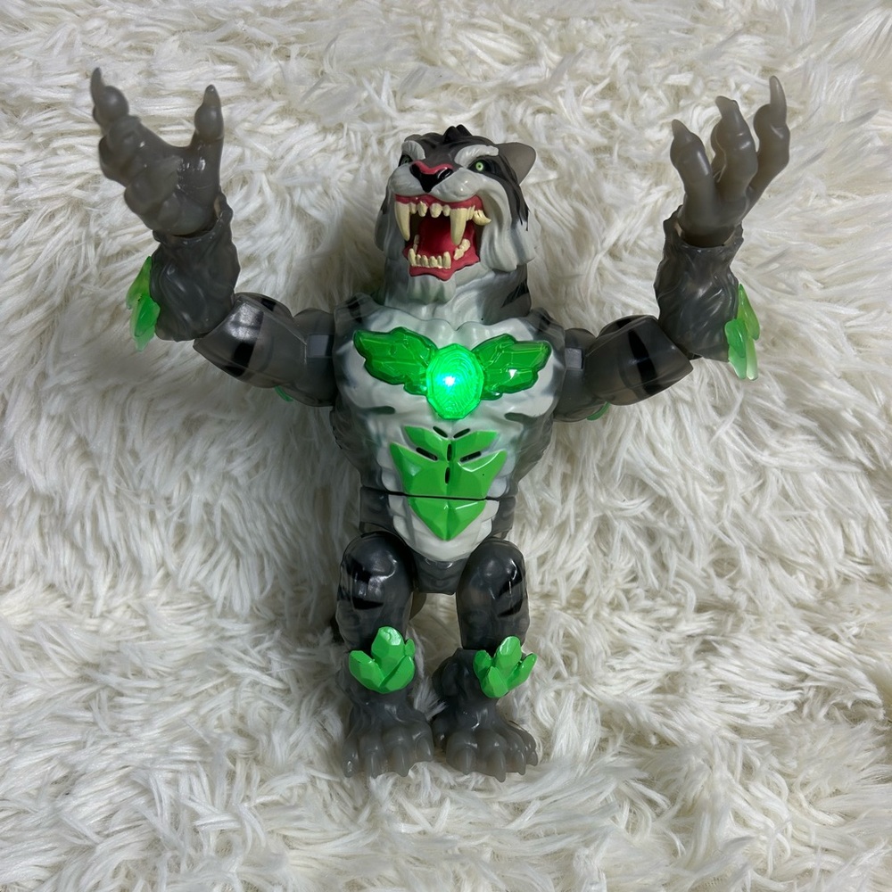 Fierce Gray and Green Action Figure